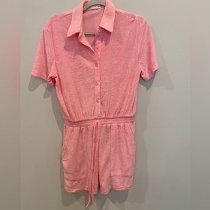 Pink Lily Romper- Size S!
